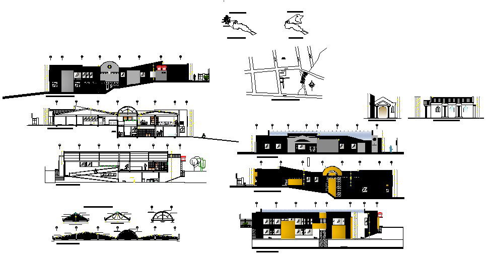 small office design layout In AutoCAD File