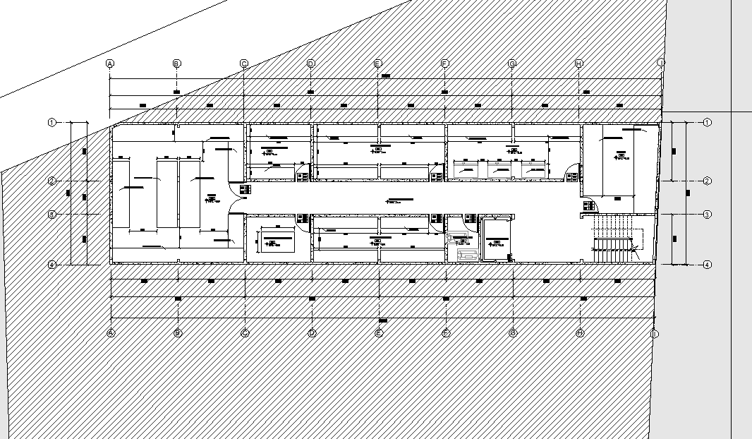 Layout plot building detail autocad file