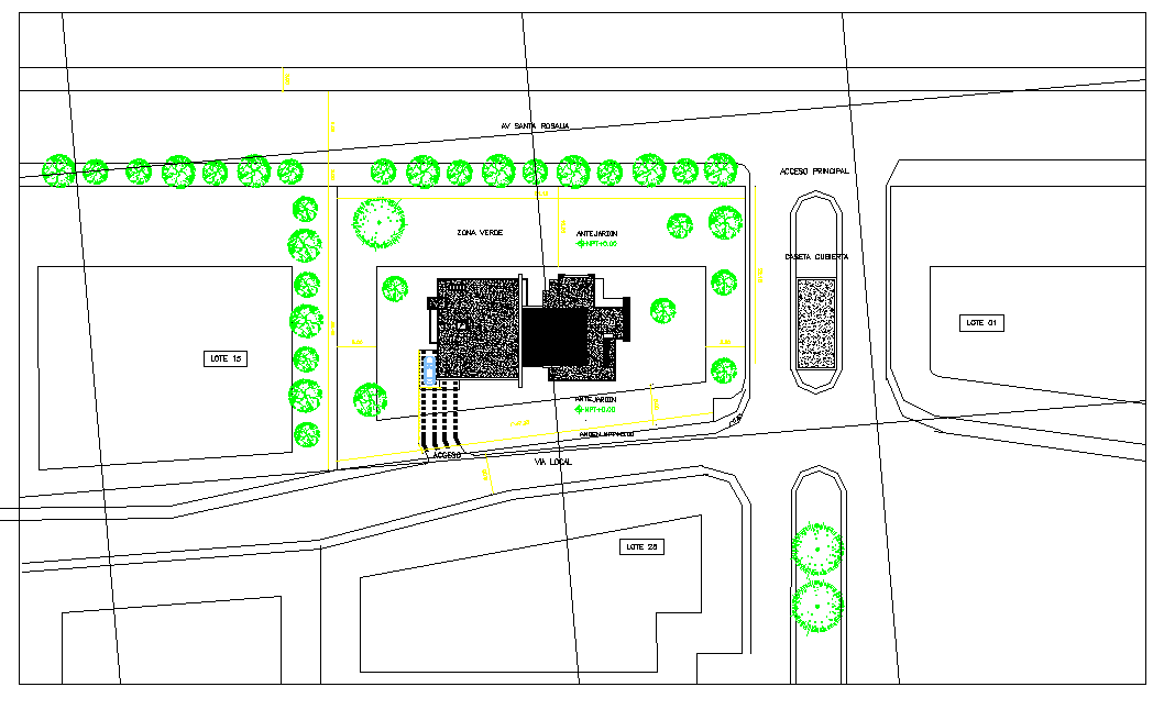Layout plot planning detail dwg file