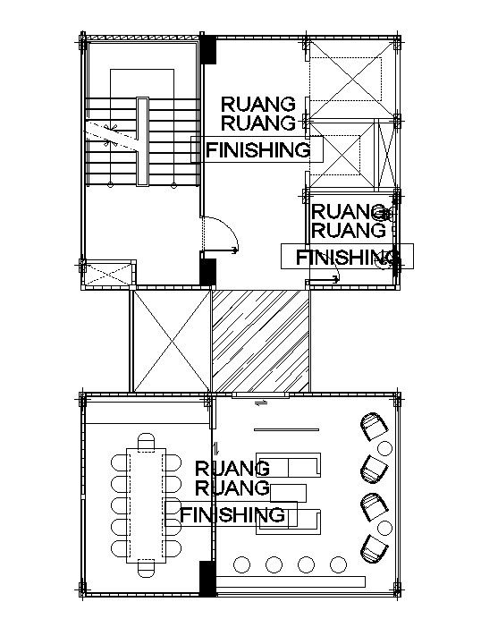 Layout Plan for Private Dining Area in Restaurant CAD Drawing DWG File
