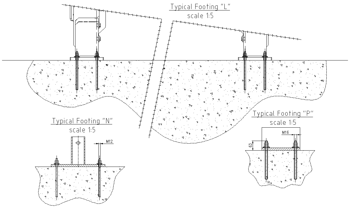 Layout detail  for  two Flume detail DWG AutoCAD file