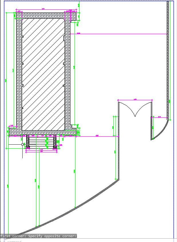 Ground Floor CAD Drawing with Accurate Measurement