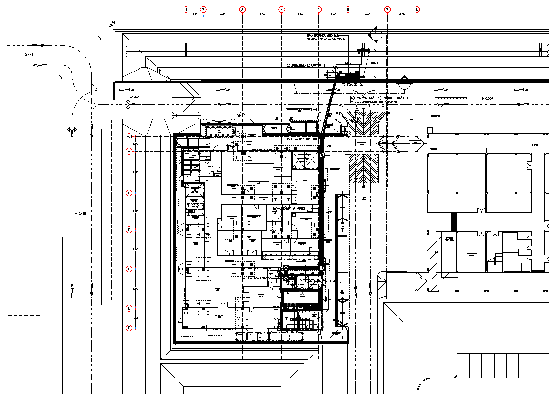 Layout plan of Electrical Drawing DWG AutoCAD file