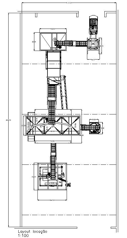 Layout plan of Grain production plant in detail AutoCAD 2D drawing, CAD file, dwg file
