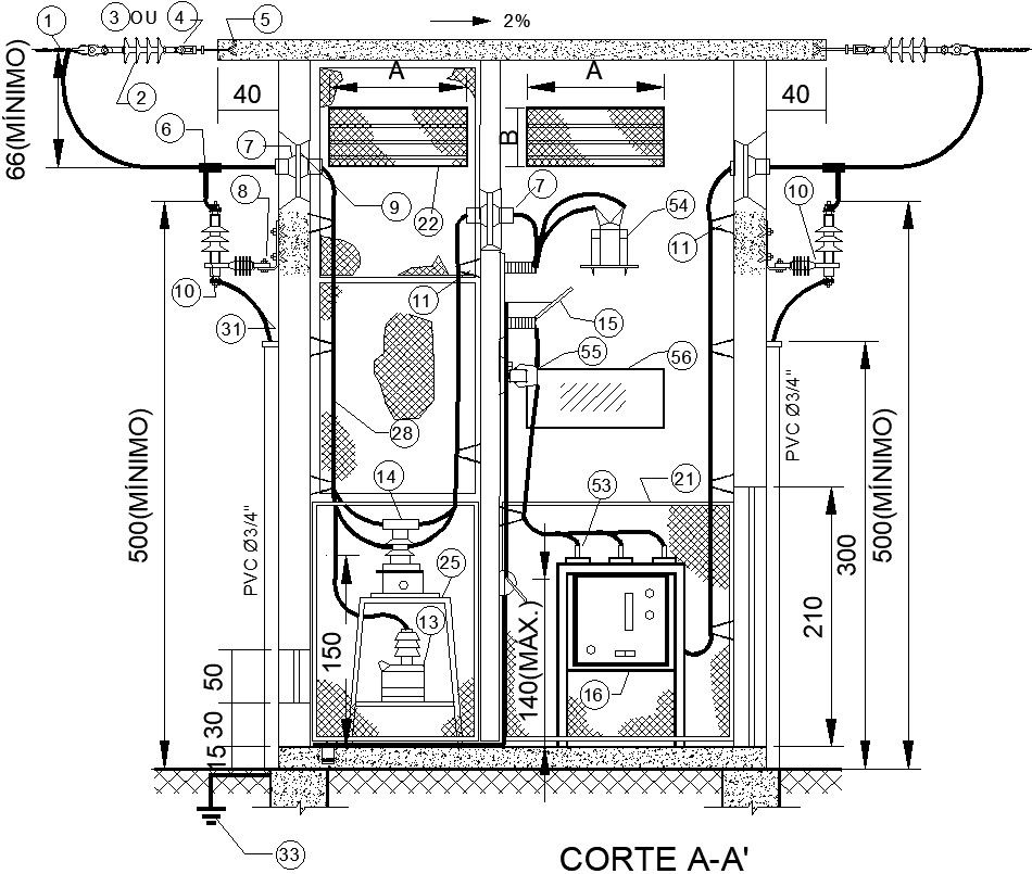 Electric Power Supply Layout Plan for Primary Distribution