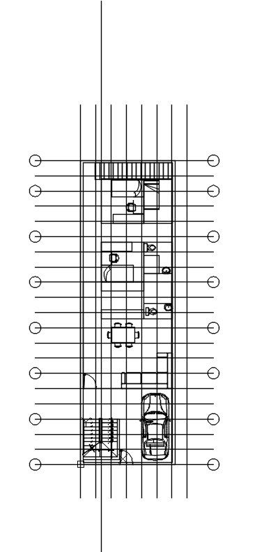 2D House Layout Plan CAD Drawing for Residential Design