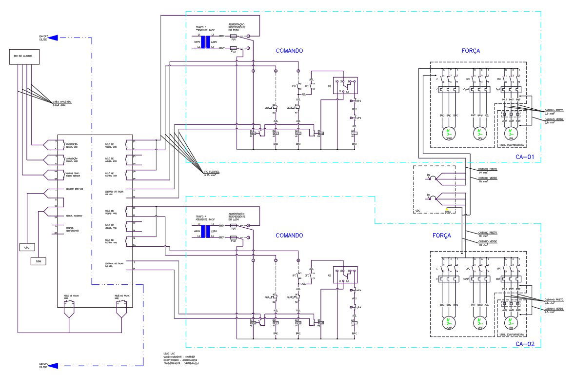 Lead Lag Network Diagram Design DWG File