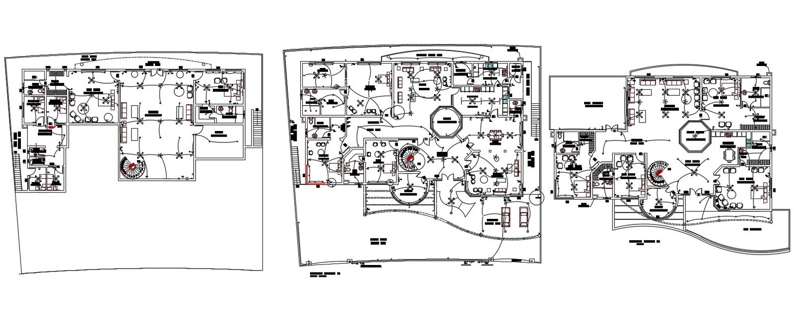 Learn How To Improve Huge Bungalow Floors Electrical Layout Plan Autocad File
