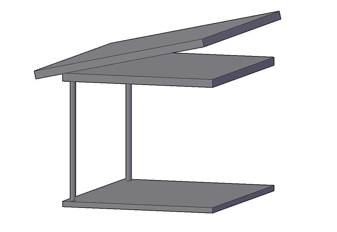 Learn How To Make 3d Dwg Folded Table With Basic Rendered Cad File