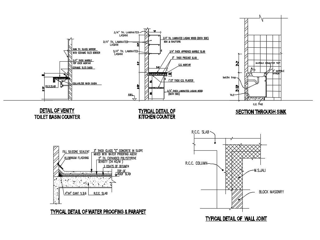 Learn How To Make Counter Basin Design With Working Drawing Autocad File Free Download