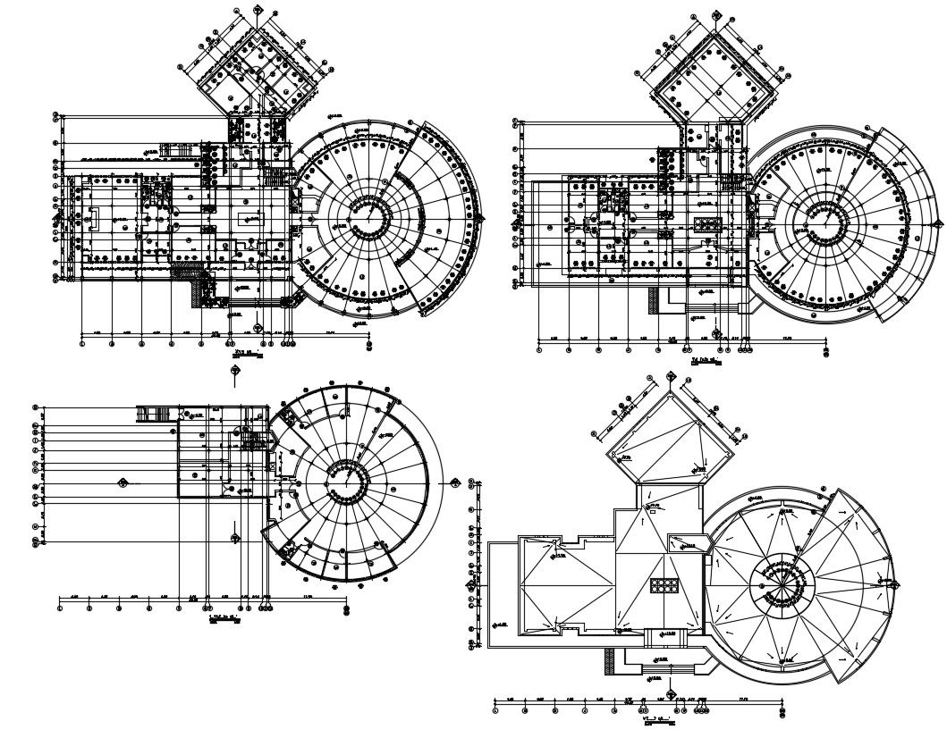 Library Plan DWG File