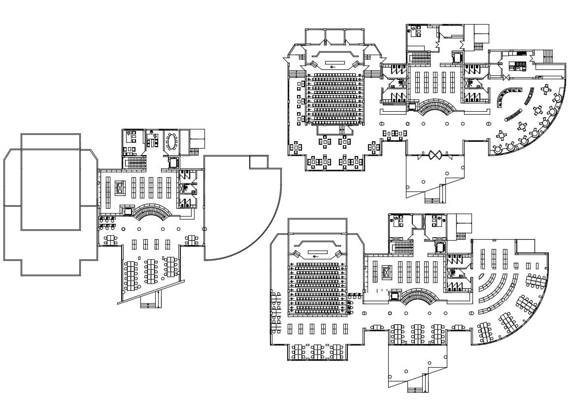 Library Plan DWG File