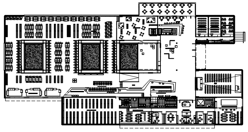 Library layout in dwg file