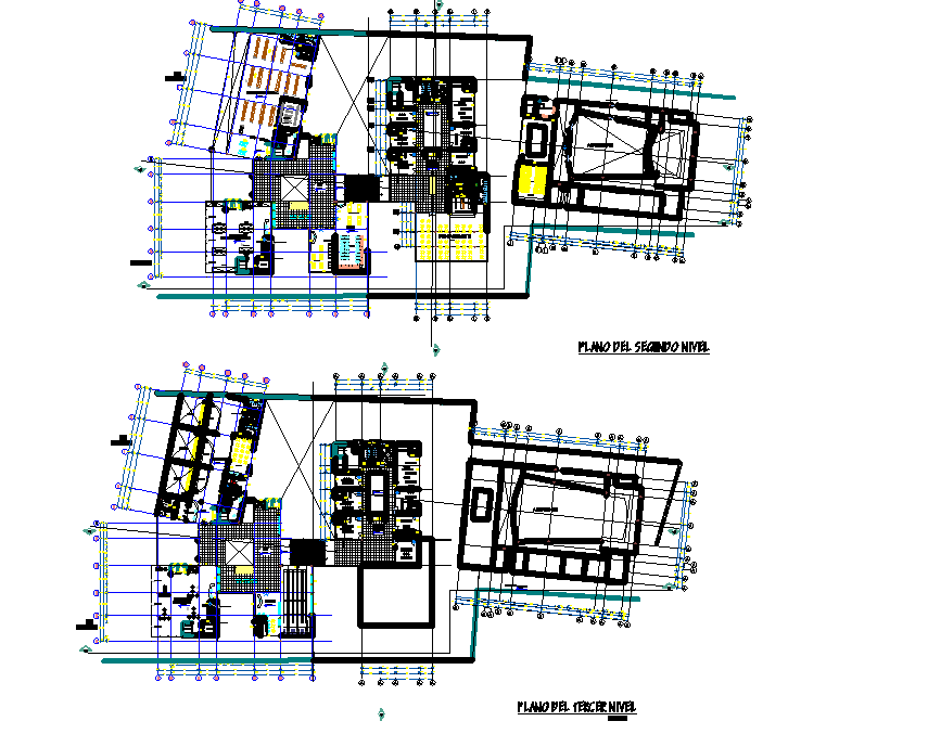 Library plan autocad file