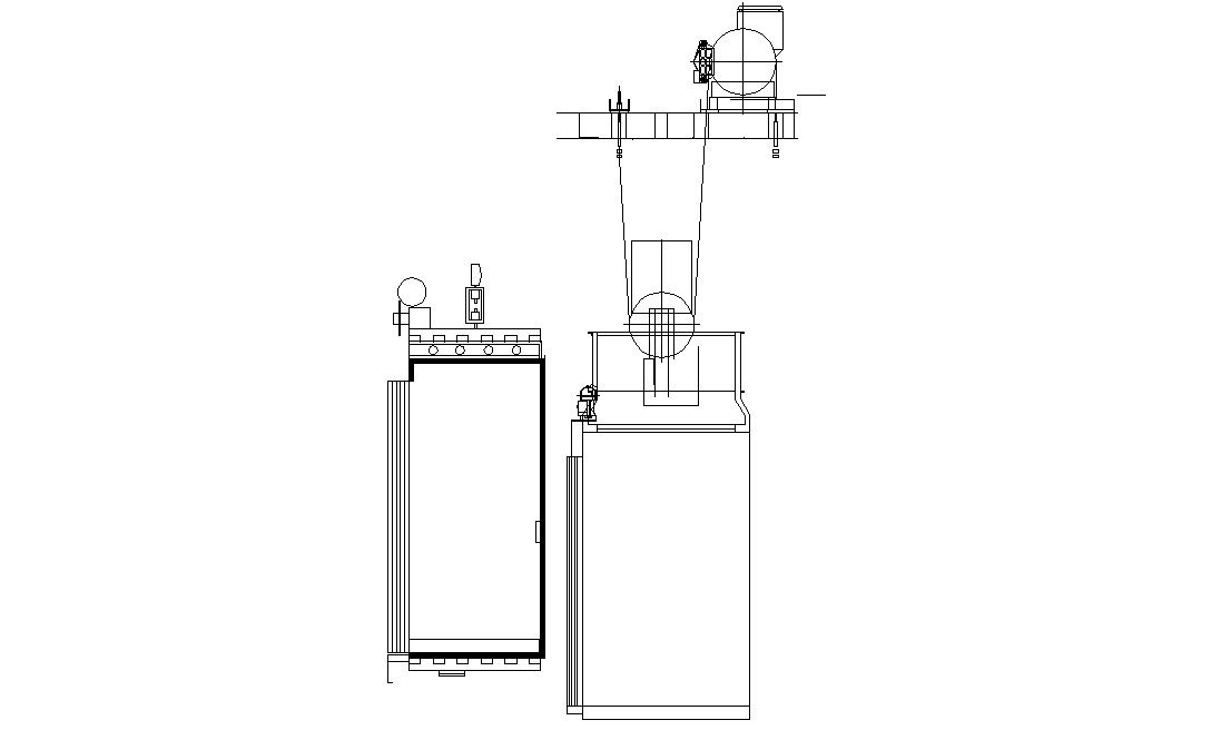 Lift Elevation Side Elevation Design Free DWG File