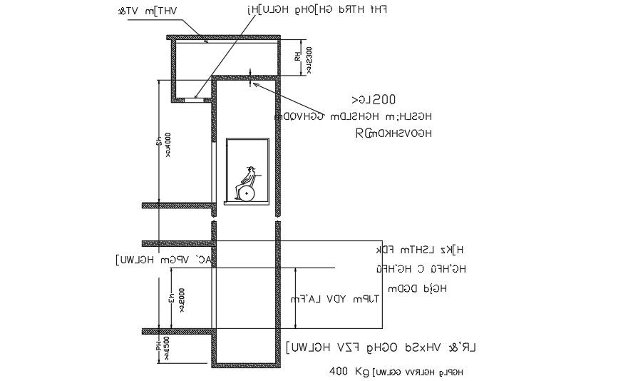 Lift Details In DWG File Download Free