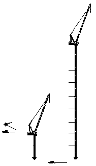 Lifting tower crane design drawing
