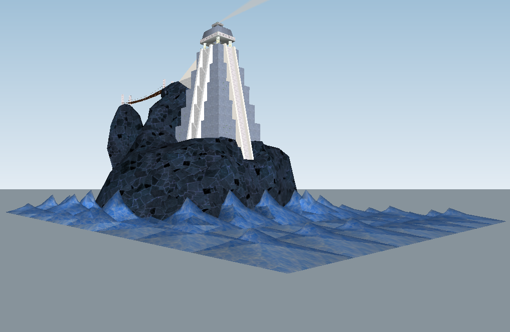 Light-house structure 3d model sketch-up file