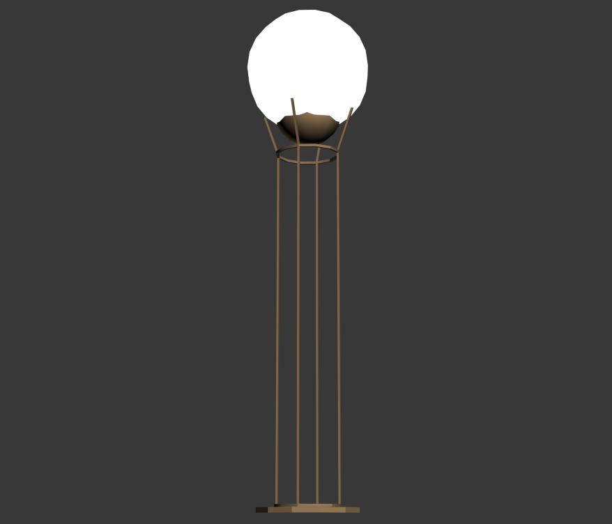 Light lamp detail elevation 3d model 3d max file