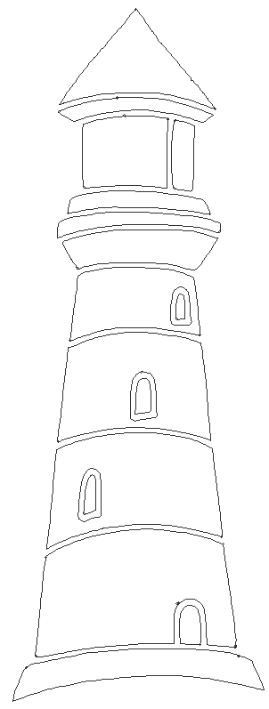 Lighthouse design DWG AutoCAD drawing