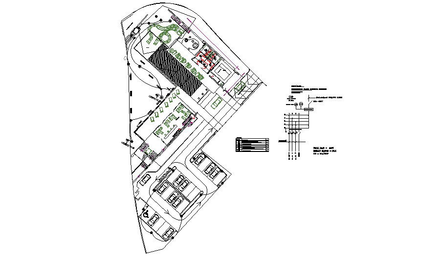 Lighting club house distribution plan cad drawing details dwg file