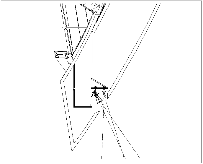 Lighting view with electrical system and its support view dwg file