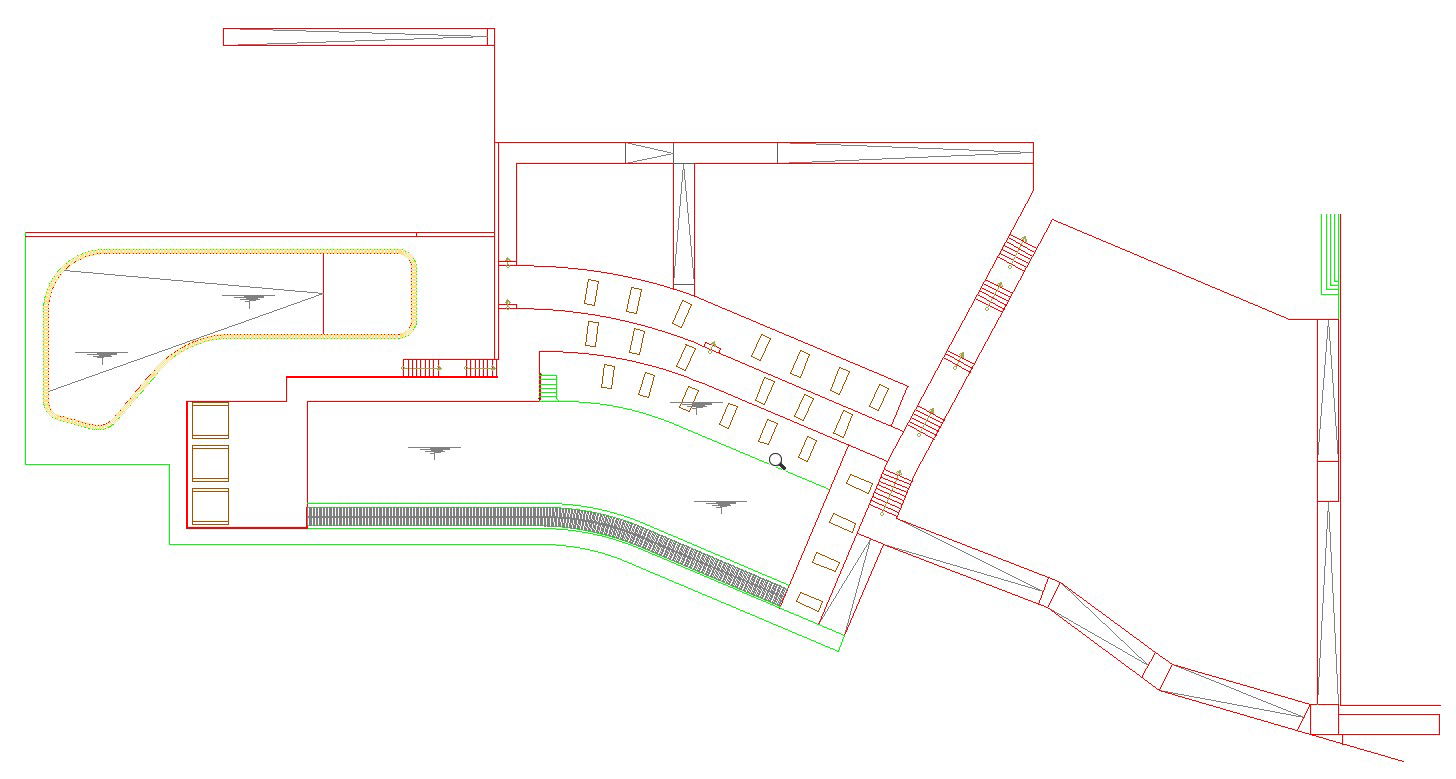 Line diagram of the resort design is given in AutoCAD 2D drawing, CAD file, dwg file