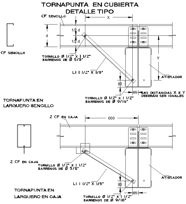 Listing on Deck Detail Tiro DWG AutoCAD file