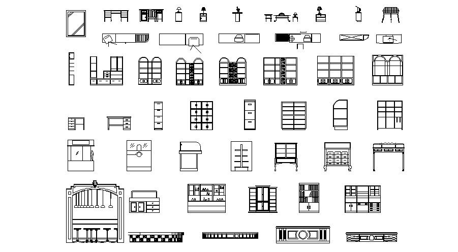 Living Room Furniture AutoCAD Blocks