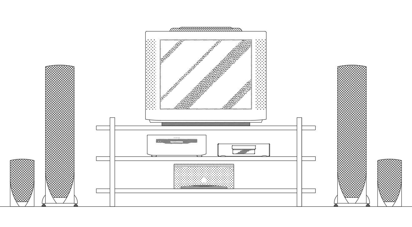 Living room T.V design