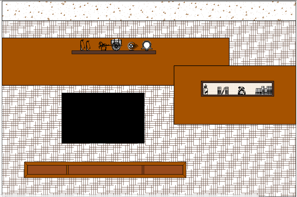 Living Room Elevation Design. detail drawing presented in this AutoCAD file. Download this 2d AutoCAD drawing file.
