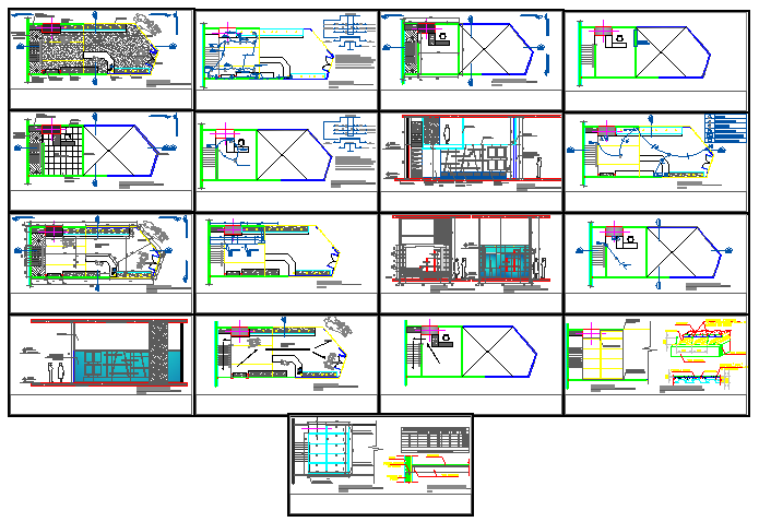 Local commercial building design drawing