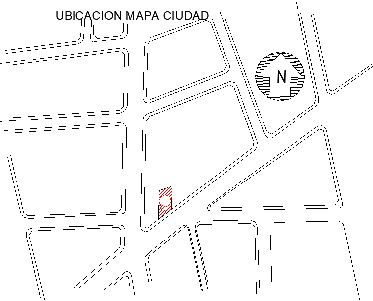 Location site plan detail dwg file