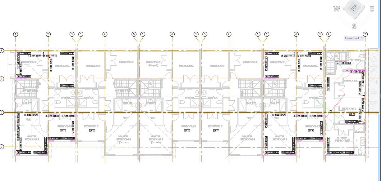 First Floor Bracing Layout AutoCAD Plan for Lots 1, 5 and 6
