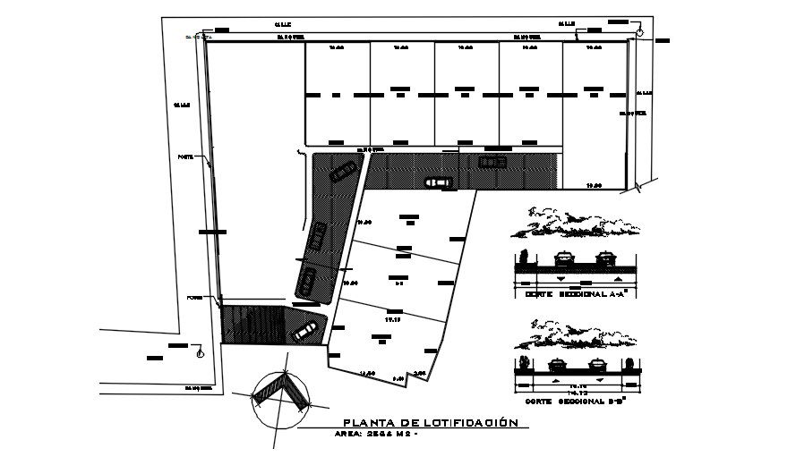 Lotification plan details is given in this 2D Autocad drawing file.Download the 2D Autocad file.