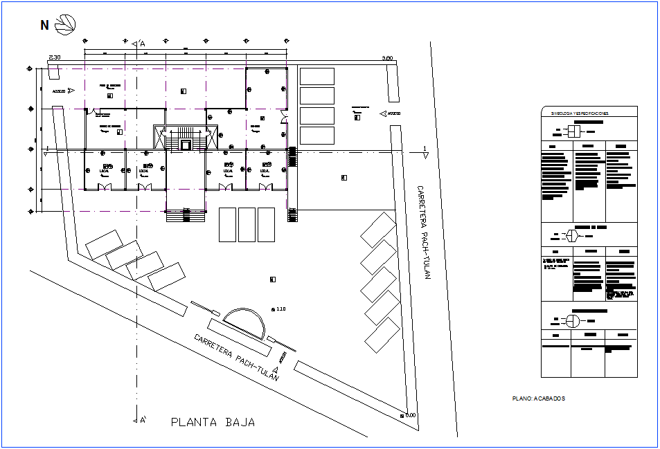 Low floor plan with view of office area architectural view dwg file