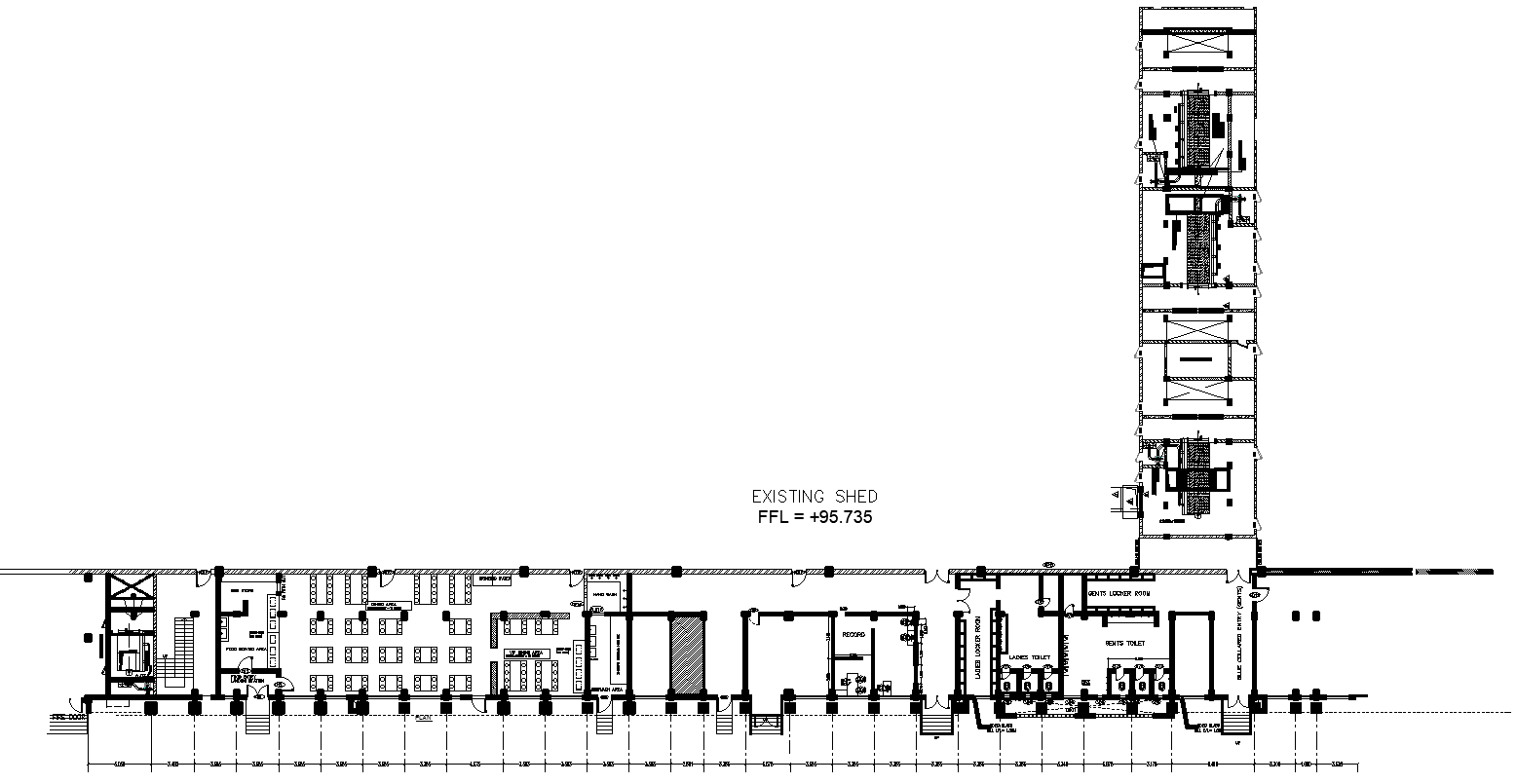 L shaped corporate office furniture layout DWG AutoCAD drawing