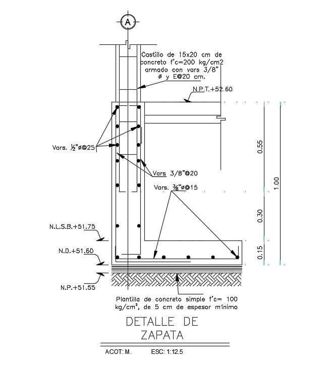 L shaped slab complete typical section details. Download the Autocad file now.