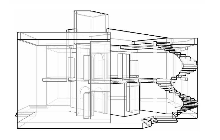 Luxuries bungalow main sectional cad drawing details dwg file