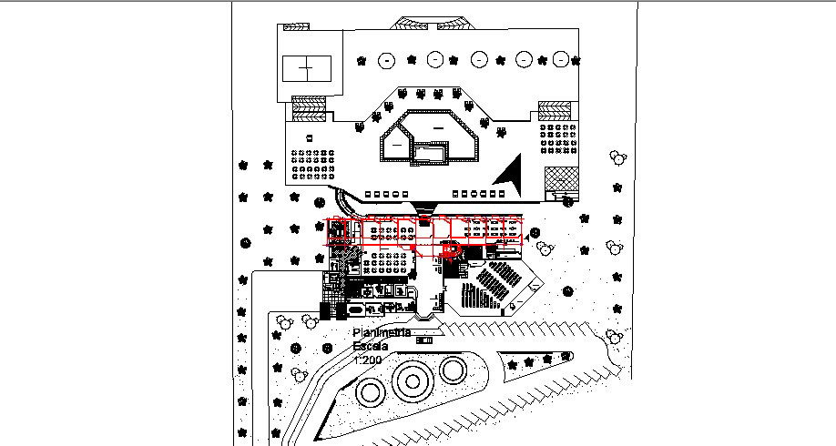 Luxuries hotel distribution plan details dwg file