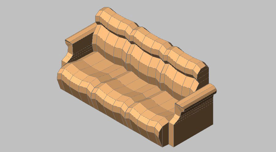 Luxuries sofa set 3d block cad drawing details skp file