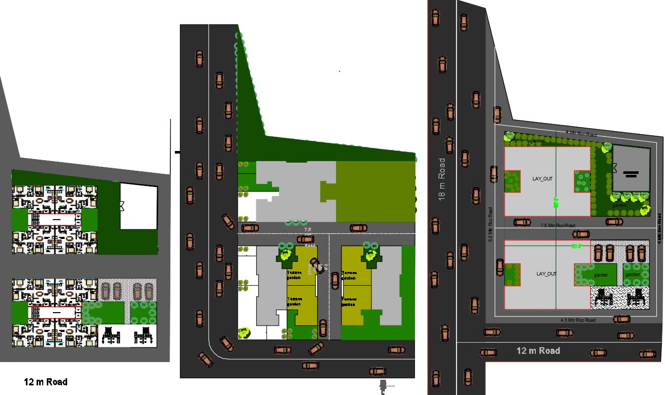 Luxurious Residence Society Project detail dwg file