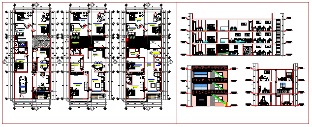 Luxurious bungalow design drawing