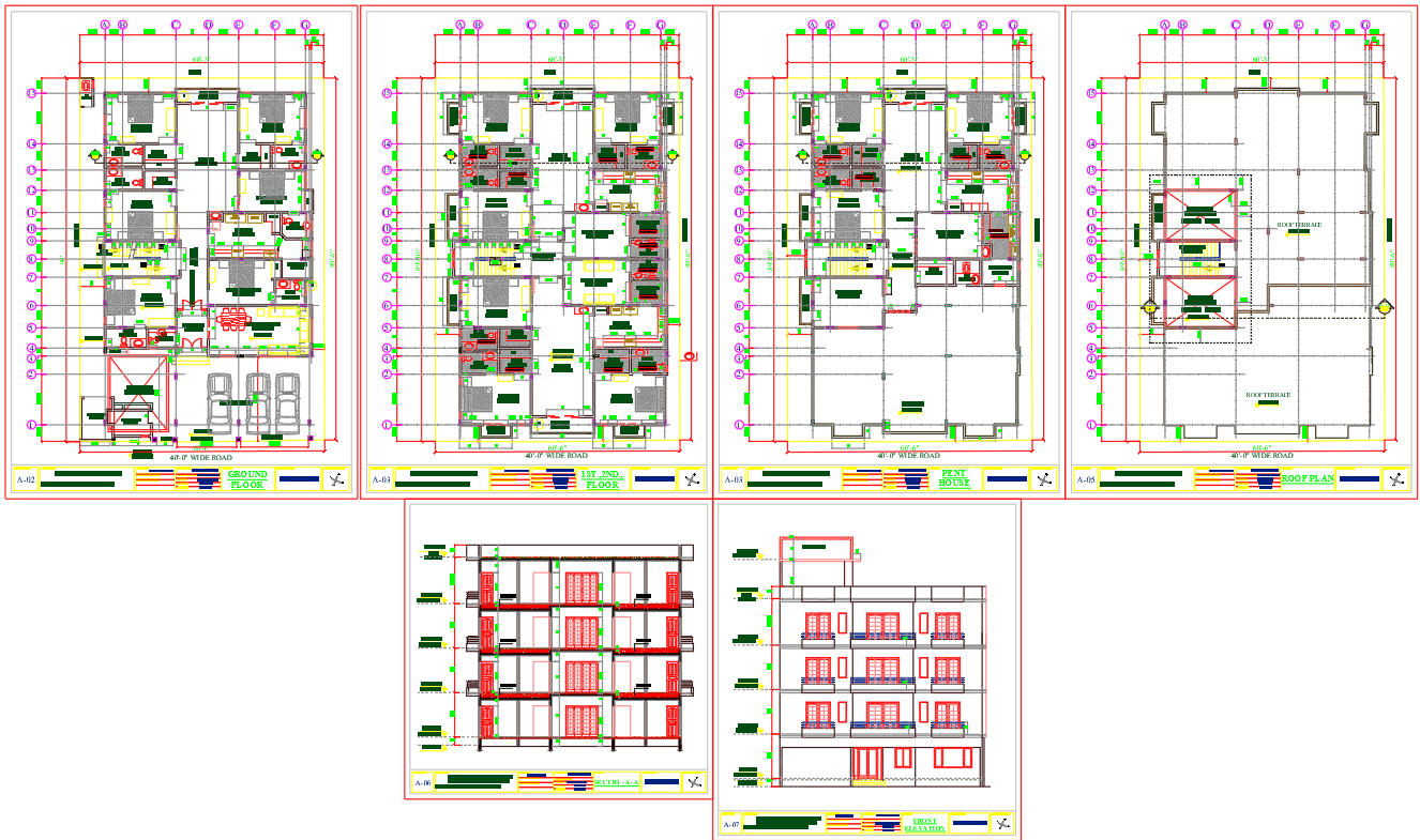 Luxurious House Architecture DWG Working Drawings & Details