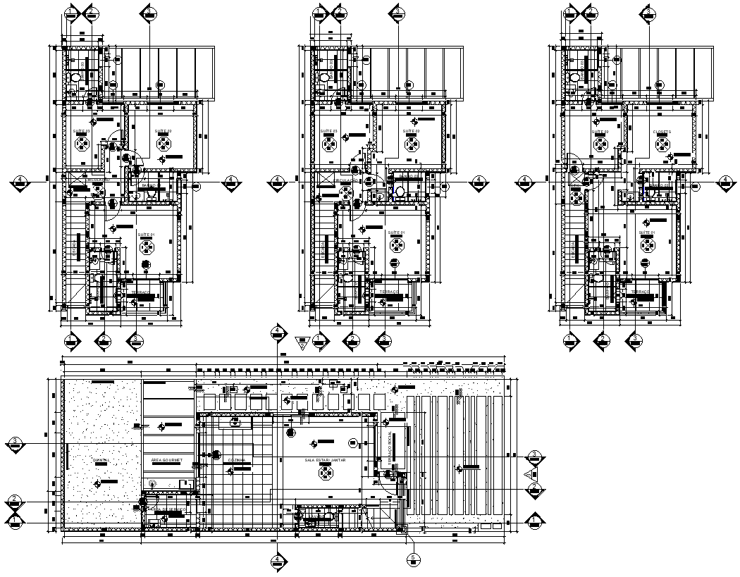 Luxury Hotel Layout Design AutoCAD DWG File