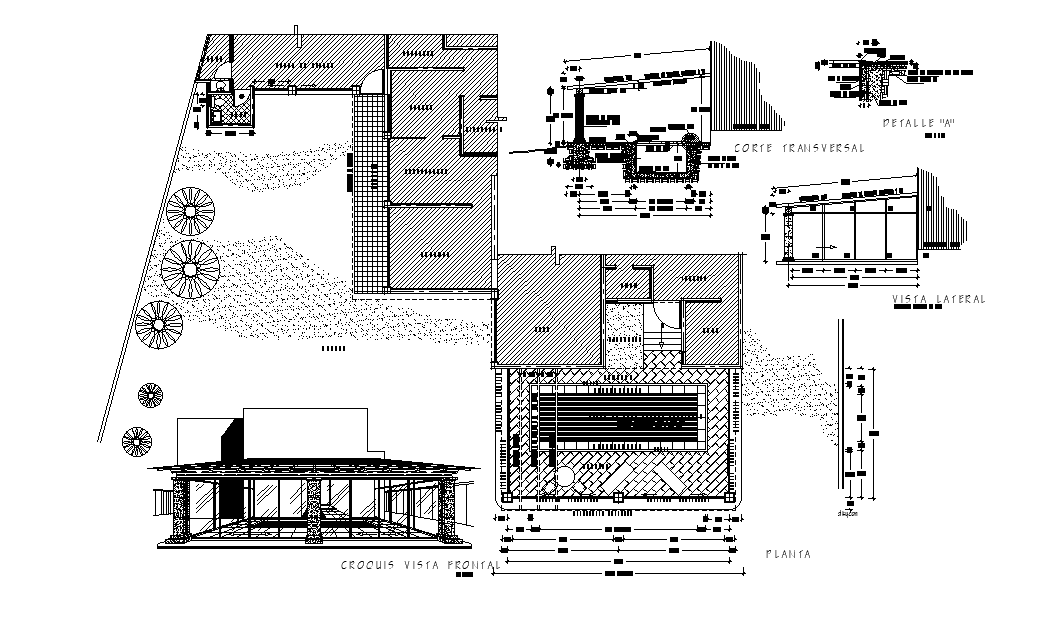 Luxury house plan is given in this 2D Autocad DWG drawing file. Download the Autocad drawing file.