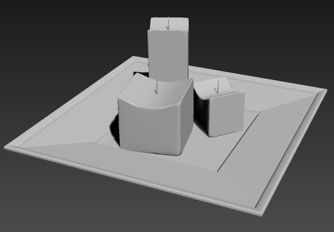 MAX File 3 Candles In plate free Download