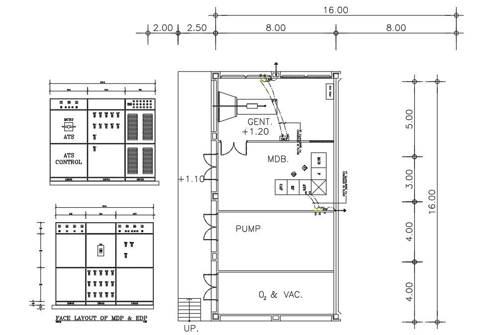 MDP And EDP Layout Drawing Free Download DWG File