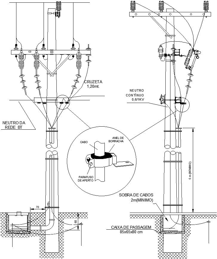 MEDIUM VOLTAGE DERIVATION DETAILS - TRANSITION AIR TO UNDERGROUND