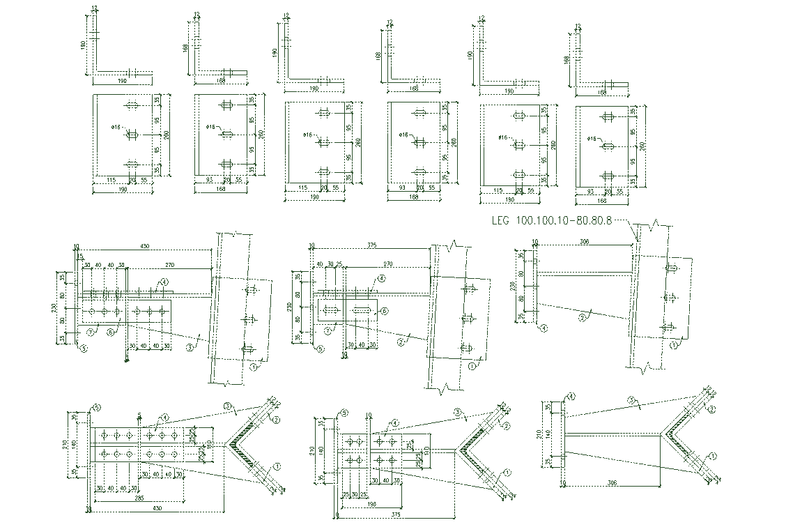 MS plate detailed sectional drawing,Download DWG CAD file.